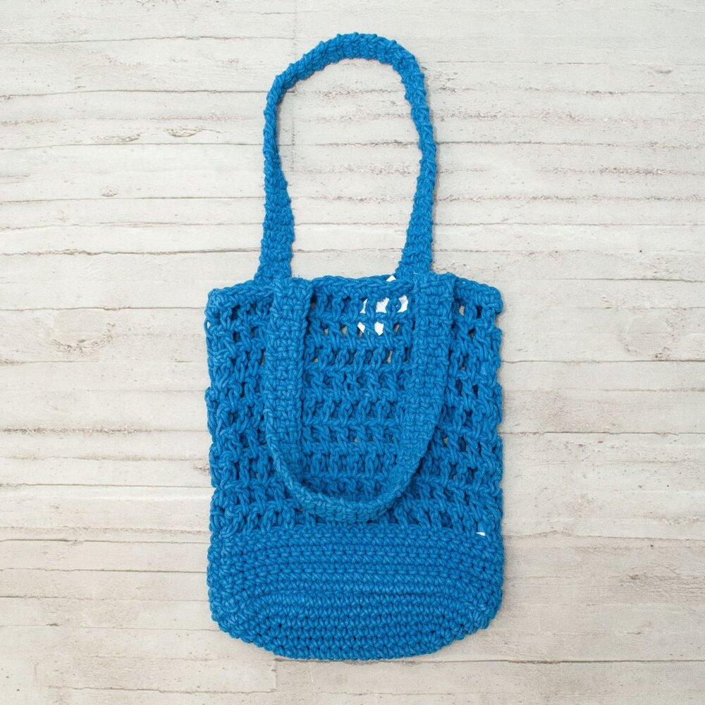 NWT J. Crew Handmade Bucket Bag Tote in Sail Blue